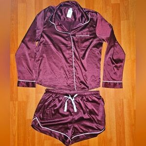 Stars Above Satin Pajama Set Size Medium